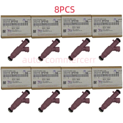 Inyector de combustible 8 piezas para Hyundai Genesis Kia Borrego 2009-2012 4,6 L V8 353103F010 Foto 1 de 4
