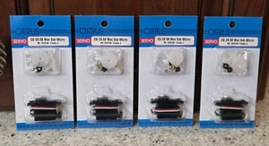 LOT OF 4 NEW CIRRUS CS-26 BB MAX SUB-MICRO SERVOS # 444236 /w CABLE EXTENSIONS - Picture 1 of 6