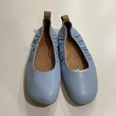 Zapatos planos de ballet para mujer Gentle Souls azul claro talla 8,5 Foto 1 de 4
