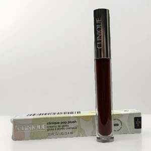 Clinique Pop Plush Creamy Lip Gloss #01 Black Honey Pop 0.11 oz/3.4 ml Full Size - Picture 1 of 3
