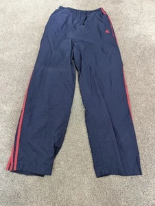 Pantalones de chándal Adidas para mujer M azul y rosa cortavientos vintage 01 forrados cremallera tobillo - Imagen 1 de 11
