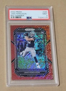 2023 Panini Prizm JAKE FERGUSON RC RED SHIMMER PRIZM SSP /35 - PSA 9 MINT - Imagen 1 de 3