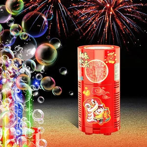 Fireworks Bubble Machine (13 Holes) with Dazzling RGB LED Lights, Automatic Spar - Picture 1 of 12