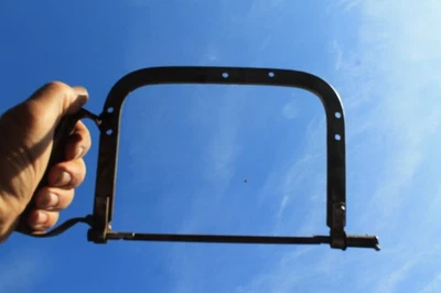 🧪 Mutant Junior Hacksaw – Welded Handle Workshop Hybrid - Vintage Steam Punk - Image 1 of 4