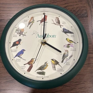 National AUDUBON Society 8.5" Bird Calls ON THE HR Clock Tested Works! Nice! - Picture 1 of 4
