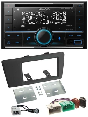 Kenwood CD 2DIN DAB USB MP3 Bluetooth Autoradio für Volvo S60 S70 C70 V70 00-03 - Bild 1 von 4