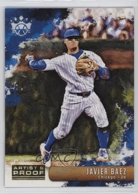 2019 Panini Diamond Kings Player Variation Artist Proof Blue Javier Baez #44 - Image 1 of 2