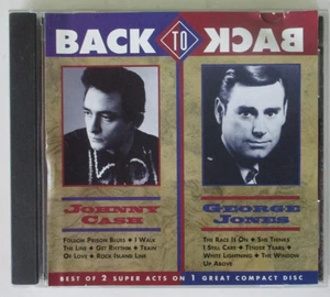 Johnny Cash &George Jones / BACK TO BACK / BEST OF 2 SUPER ACTS ON ONE CD - Picture 1 of 1