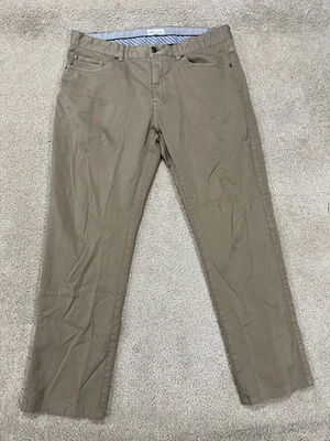 Peter Millar Pants Mens 35 Tan Chino 5 Pocket Casual Golf Workwear Stretch - Image 1 of 4
