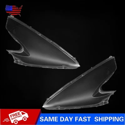 Par de cubiertas de lente de faros delanteros transparentes izquierda + derecha para Nissan 370Z 2009-2021 Foto 1 de 4
