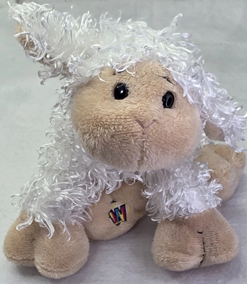 GANZ White LAMB Stuffed Animal Plush Toy No Code Sheep Easter HM201 Webkinz - Image 1 of 4