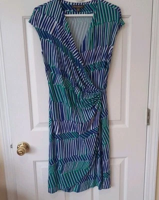 Vestido Jersey TOMMY BAHAMA Para Mujer Imitación Envolvente Informal Resort Carrera Modal Spandex M Foto 1 de 4