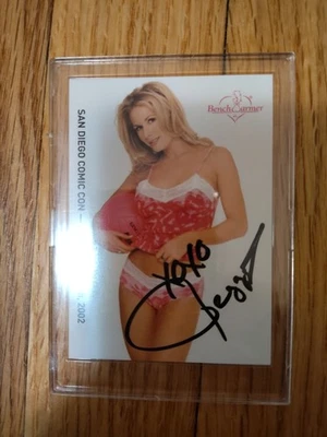  BENCHWARMER 2002 San Diego Comic Con Promo Card Peggy Tyler Autograph - Image 1 of 2