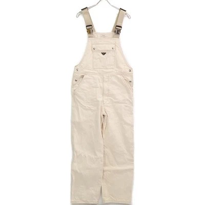PRADA Domestically Published GEZ003 Triangle Plate Denim Overalls Overall Al... - Imagem 1 de 4