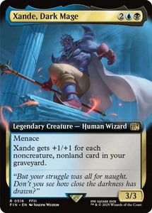 1x Xande, Dark Mage - Foil - Extended Art Light Play MTG Magic - Kid Icarus - - Picture 1 of 1