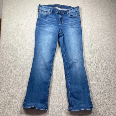 Pantalones de mezclilla Kut from the Kloth Baby Bootcut para mujer 12 cortos azules elásticos Foto 1 de 4