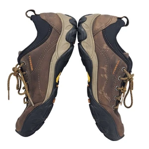 Merrell Schuhe Herren 10,5 Braun Leder Wandern Trail Vibram Outdoor Schnürschuhe J75137 - Bild 1 von 17
