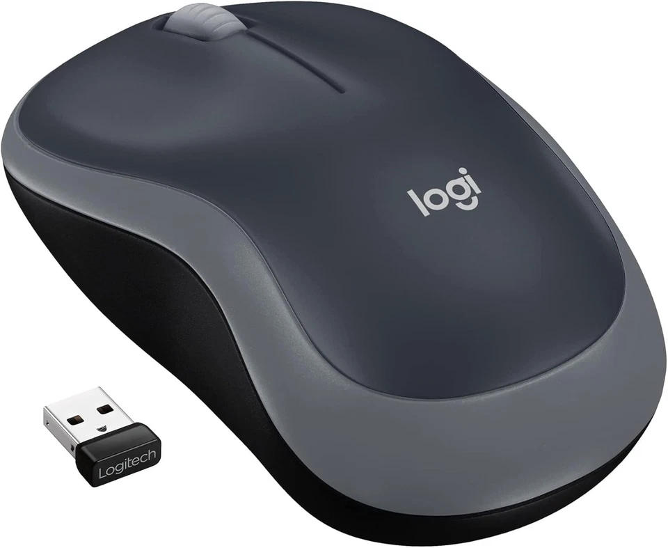 Logitech M185 Wireless Mouse, 2.4GHz with USB Mini Receiver, 12-Month Battery - Image 1 of 1