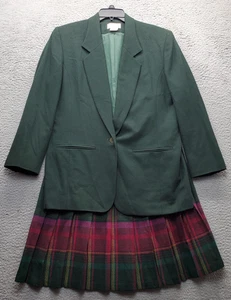 Conjunto de traje falda Pendleton para mujer 10 multicolor solapa de muesca de un solo pecho formal - Imagen 1 de 16