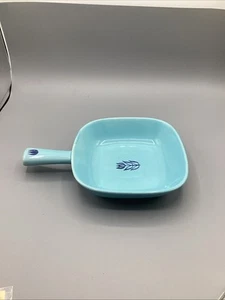 Cameron Clay CRONIN BLUE TULIP Vintage 7in Baking Skillet Pan MCM - Picture 1 of 6