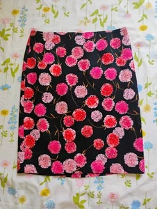 TALBOTS Women’s Size 10 Skirt Pencil New With Tags Black Floral  - Picture 1 of 14