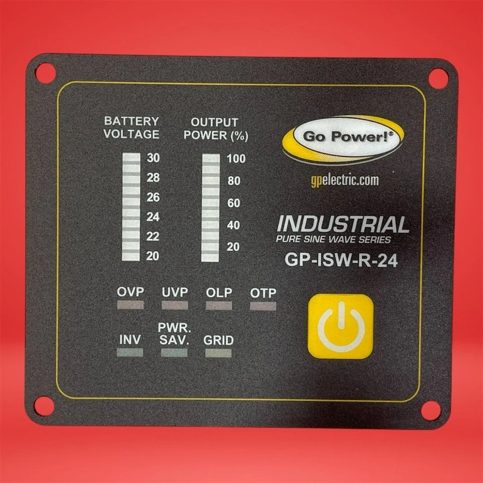 Go Power GP-ISW-R-24 Remote Switch 24V Pure Sine Wave Inverter RV Off-Grid - Image 1 of 4