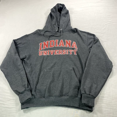 Champion Indiana Hoosiers Sudadera con Capucha Adulto Mediana Gris Sudadera Polar Para Hombres Foto 1 de 4
