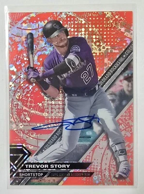 2017 High Tek #HT-TS Trevor Story Red Orbit Diffractor Auto /10 - Image 1 of 2