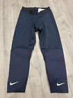 Nike Russell Westbrook Custom Fit Athlete Pro 3/4 Tights Navy Blue Mens