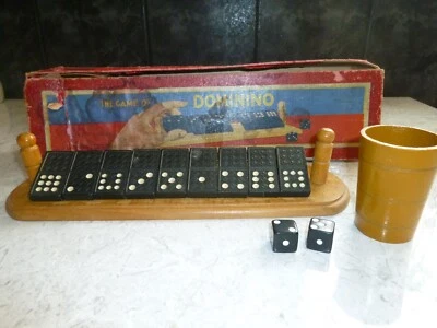 VINTAGE SPEARS GAMES THE GAME OF DOMININO RARE GAME, DOMINO / DICE GAME BOXED - Image 1 of 4