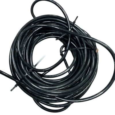New 75' Encore Wire Corp 2 AWG Black THHN THWN-2 Stranded Copper Wire - Image 1 of 3