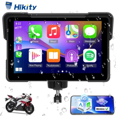 7" Wasserdicht Motorrad Apple CarPlay GPS Navi TouchScreen Navigator Autoradio - Bild 1 von 4