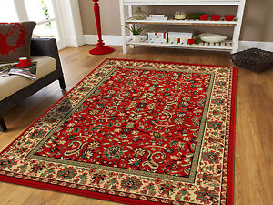 Red Traditional Oriental Medallion 8x10 Area Rug Carpet 2x3 Mat 5x7 Rugs