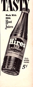 Hires Root Beer Charles E. Hires Co. Real Root Juice Tasty Vintage Print Ad 1941 - Picture 1 of 4