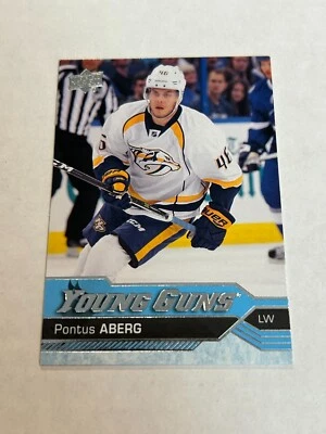 2016-17 UPPER DECK SERIES 1 PONTUS ABERG #211 YOUNG GUNS ROOKIE PREDATORS A5 - Image 1 of 2