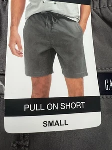 Gap Men's 7" Inseam Elasticized Waistband Stretch Twill Pull On Short SMALL New - Picture 1 of 4
