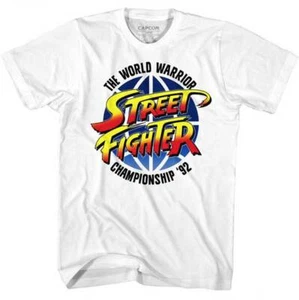 Camiseta para hombre Street Fighter Capcom Videojuego World Warrior Championship 92 - Imagen 1 de 5