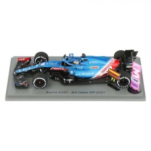 1:43rd Fernando Alonso Alpine A521 3rd Place Qatar GP 2021 Pit Board