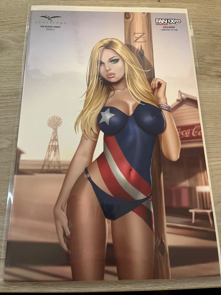 GFT Black Sable #5! DALLAS FAN EXPO KEITH GARVEY LE /100 Zenescope - Image 1 of 1