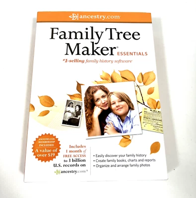Family Tree Maker Essentials Software Ancestry 2011 New SEALED Windows - Image 1 of 4