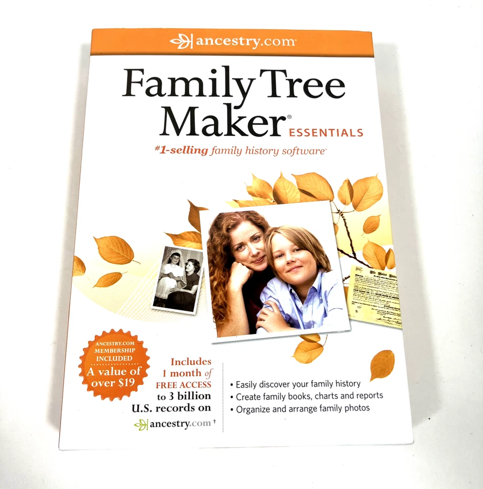 Family Tree Maker Essentials Software Ancestry 2011 New SEALED Windows - Image 1 of 4