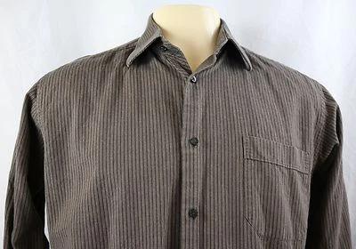 Camisa Ben Sherman Para Hombre Manga Larga Botón Delantero Talla 16 34-35 L Foto 1 de 4