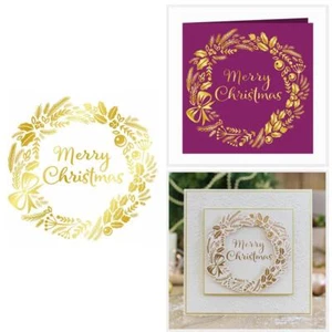 Merry Christmas Hot Foil Platefor Diy Scrapbooking Holiday Paper Gretting Card - Picture 1 of 24