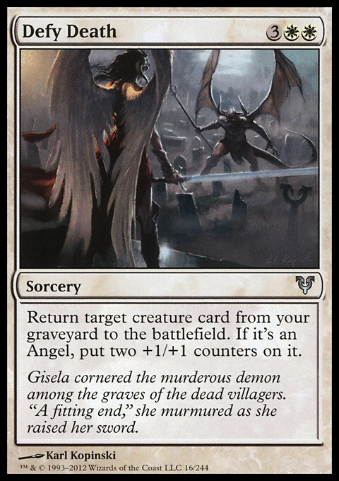 MTG Magic the Gathering Defy Death (16/252) Avacyn Restored LP - Image 1 of 1