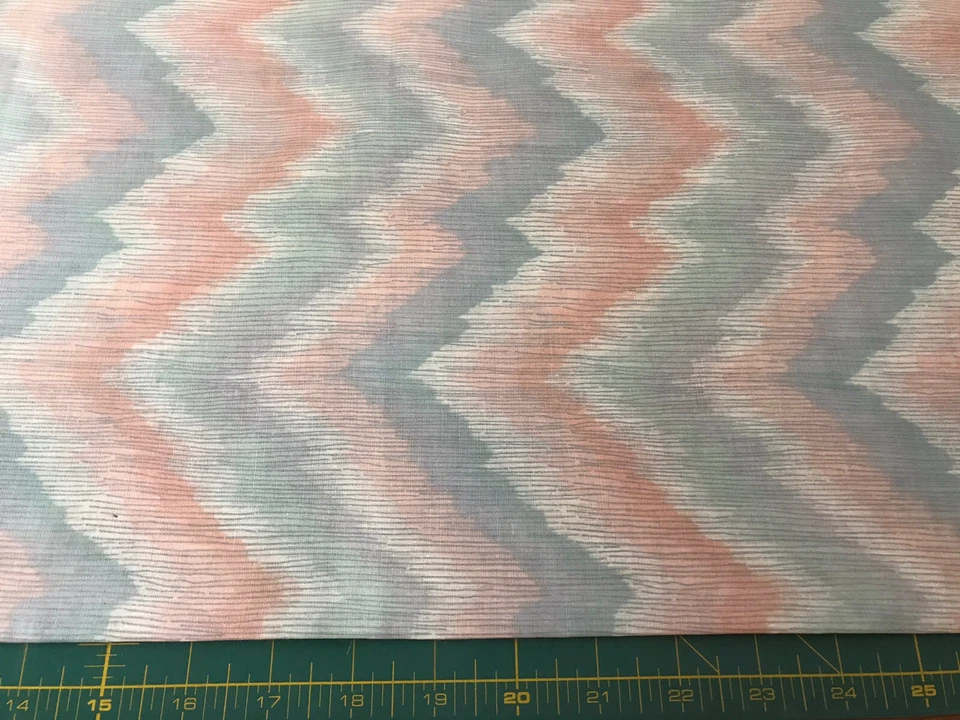 Vintage Chevron 28” X 45” Estate Sale Fabric Priced To Sell Fast #E664 - Image 1 of 1