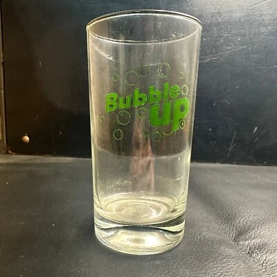 Vintage Bubble Up Soda Pop green ACL Soda Fountain Glass - Image 1 of 4
