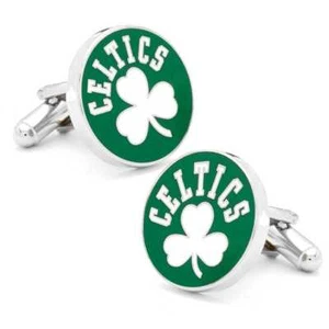 Retro Boston Celtics Cufflinks - Picture 1 of 8