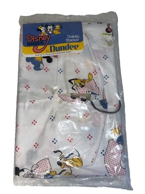 Vintage Disney Babies Diaper Holder Stacker Dundee New in Package Mickey Mouse  - Image 1 of 4