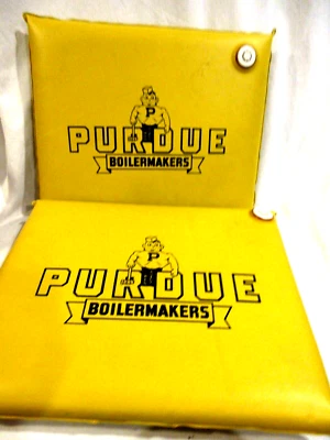2 cojines de asiento vintage Purdue Boilermakers Inflat-A-Matic Foto 1 de 4