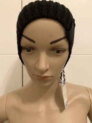 Gorro esencial Quicksilver para mujer, negro, talla única, nuevo con etiqueta Foto 1 de 3